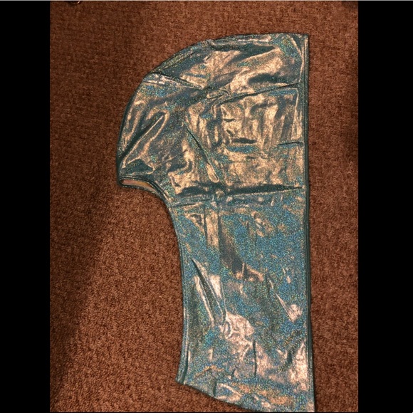 Reversible Turquoise Infinity Hood - Picture 2 of 2